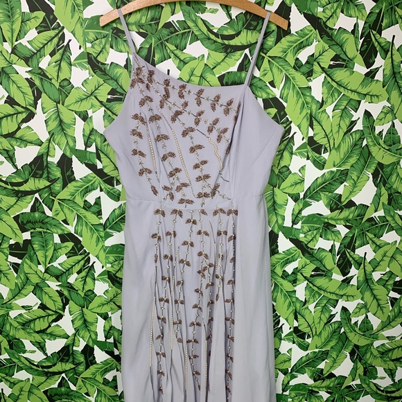 ASOS Women's Formal Dress Size 10 Beaded New Years Eve Holiday Winter Party - Picture 11 of 14